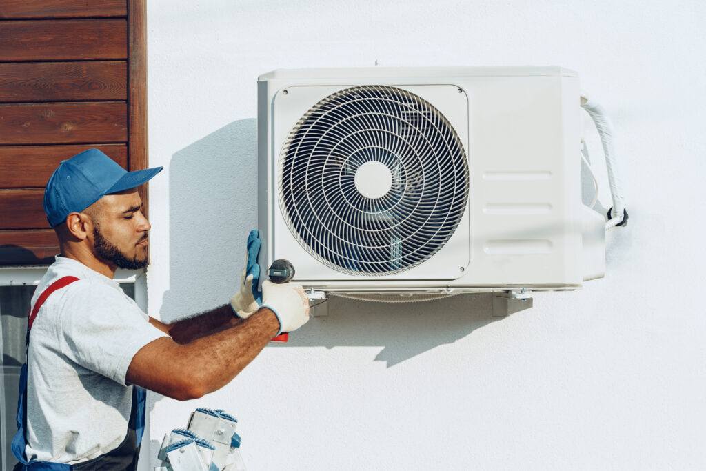 Air Conditioner Installation realistic work photo
