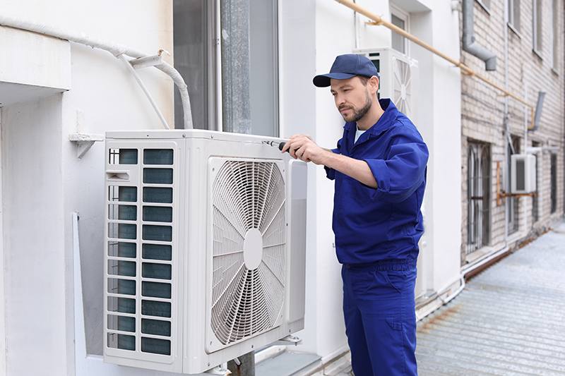 Air Conditioner Repair realistic work photo