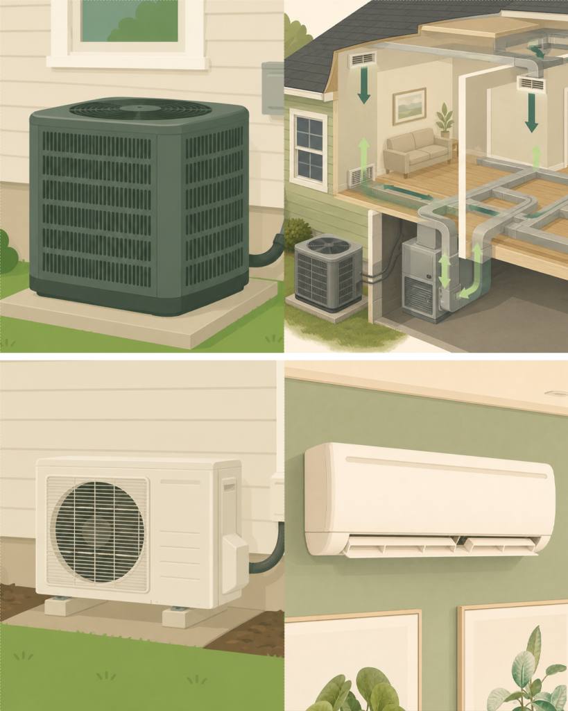 Central AC Installation realistic work photo