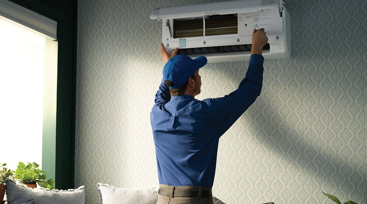 Ductless Mini-Split Repair realistic work photo