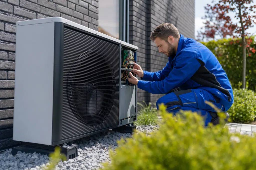 Heat Pump Repair realistic work photo