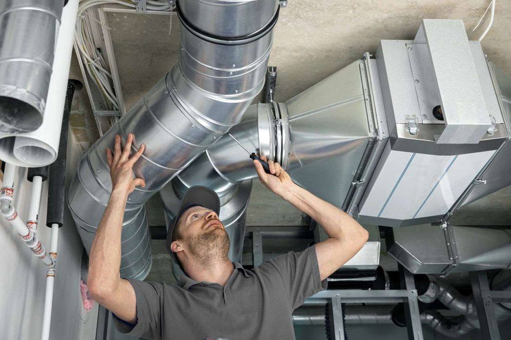 HVAC Duct Repair realistic work photo